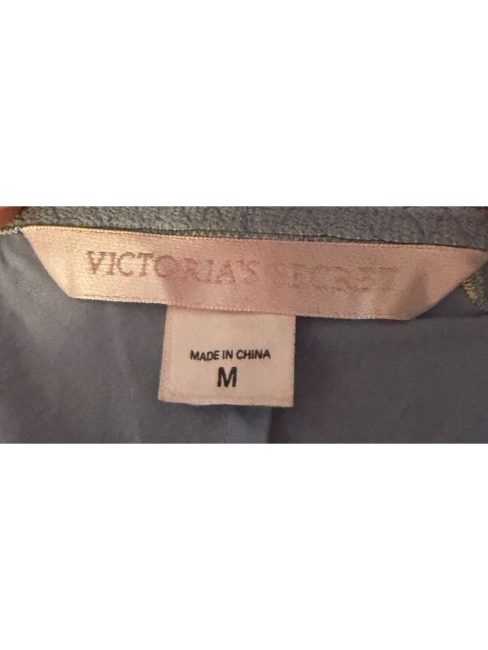VTG Victoria's Secret Periwinkle Blue Cotton Sundress M Embroidered 100% Cotton - Picture 5 of 7